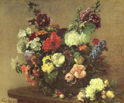 Bouquet de Fleurs Diverses, Henri Fantin-Latour